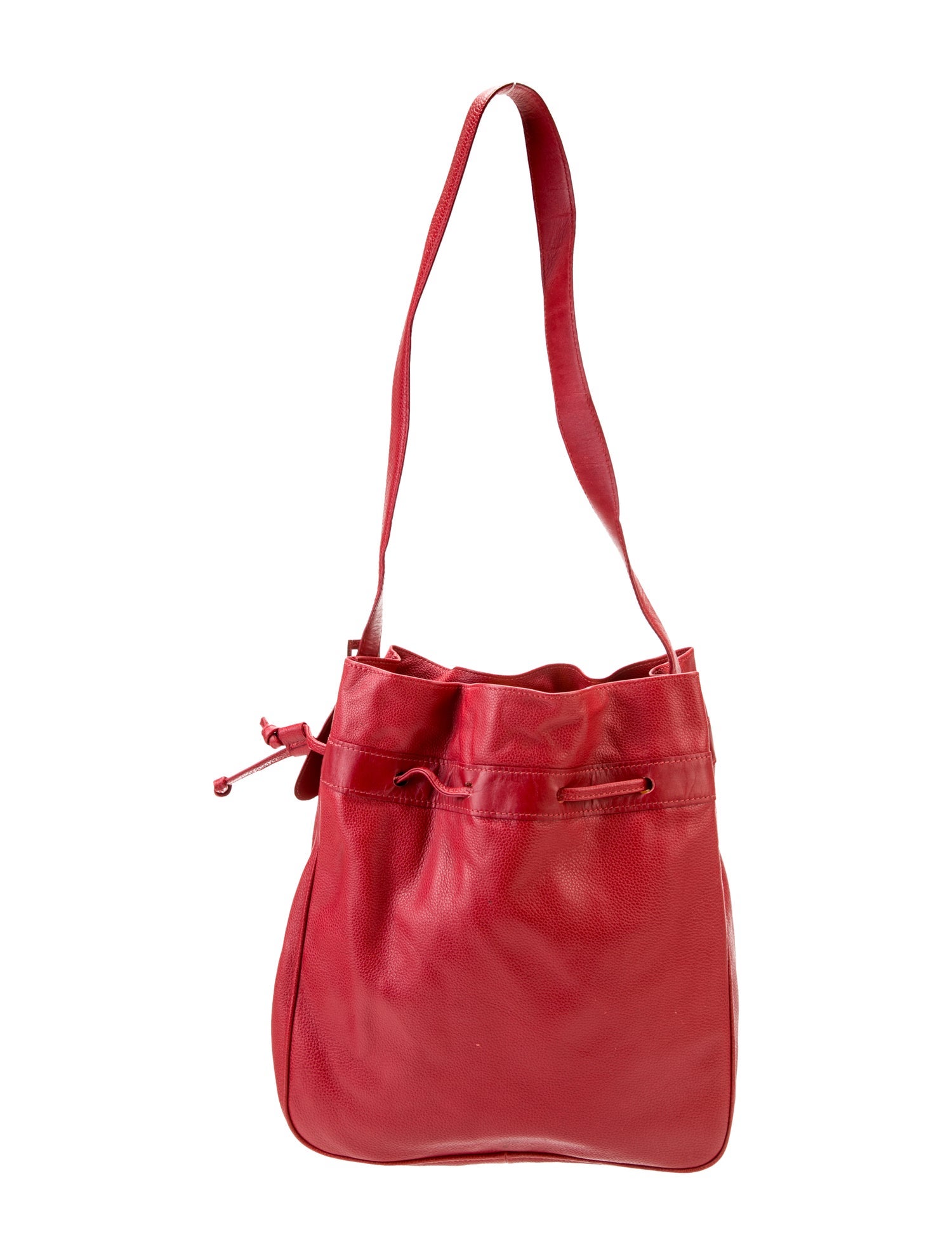 Longchamp Leather Bucket Bag